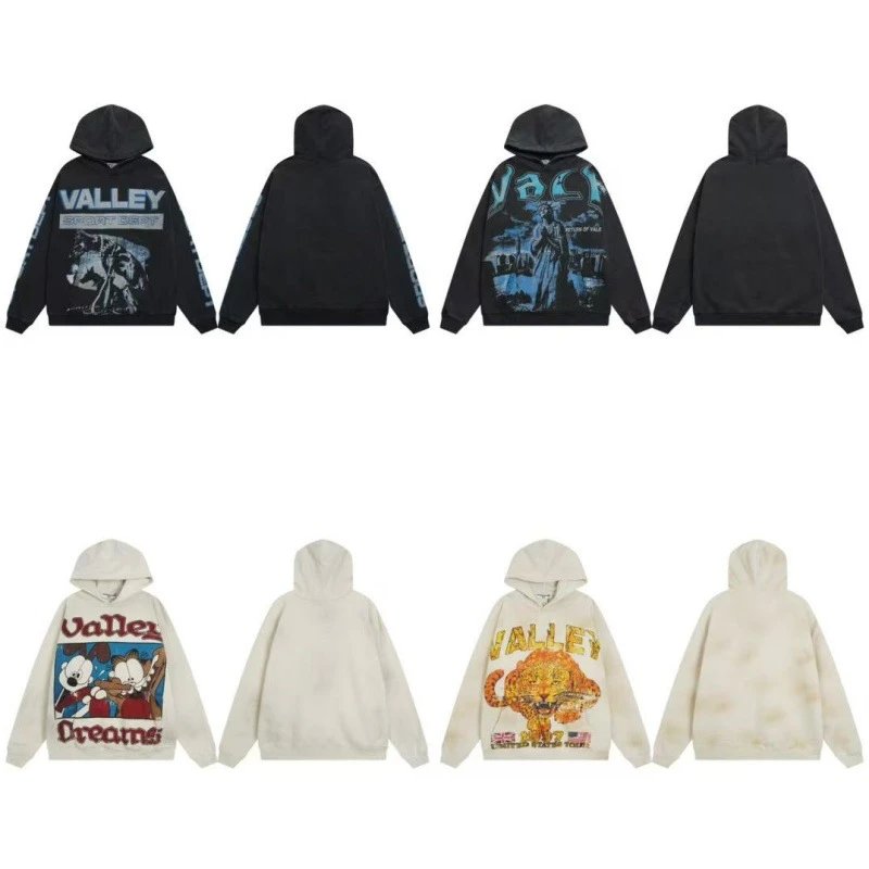 Vintage Cartoon Print Washed Hoodie — OOPBUY Spreadsheet find